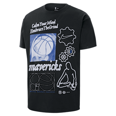 Dallas Mavericks Courtside Men's Nike NBA Max90 T-Shirt. Nike NO